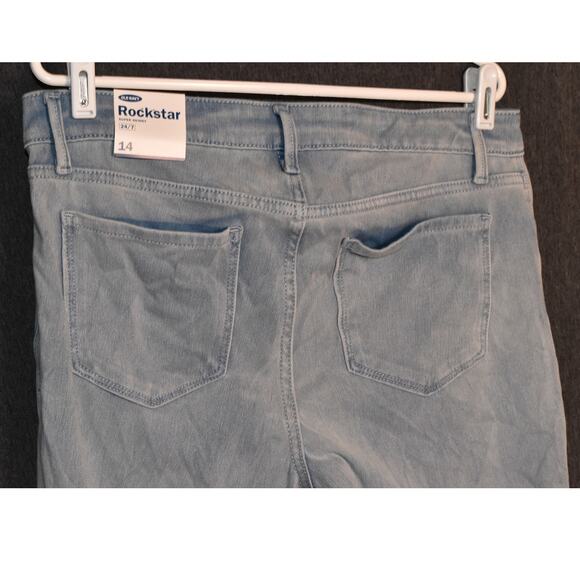 NEW Old Navy Rock Star Super Skinny Women's 14 Distressed Stretch Denim Jeans - Picture 4 of 8